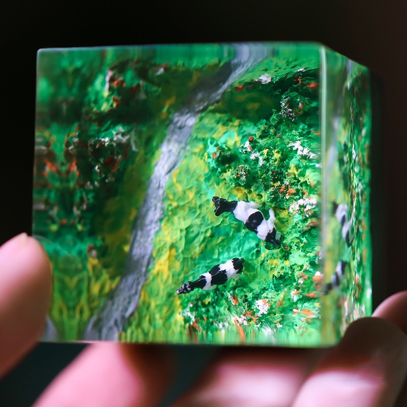 Resin Landscape Oil Painting Decoration PrestigePearls