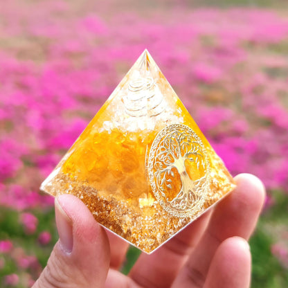 Crystal Ball Gravel Pyramid Home Crafts Resin Decorations PrestigePearls