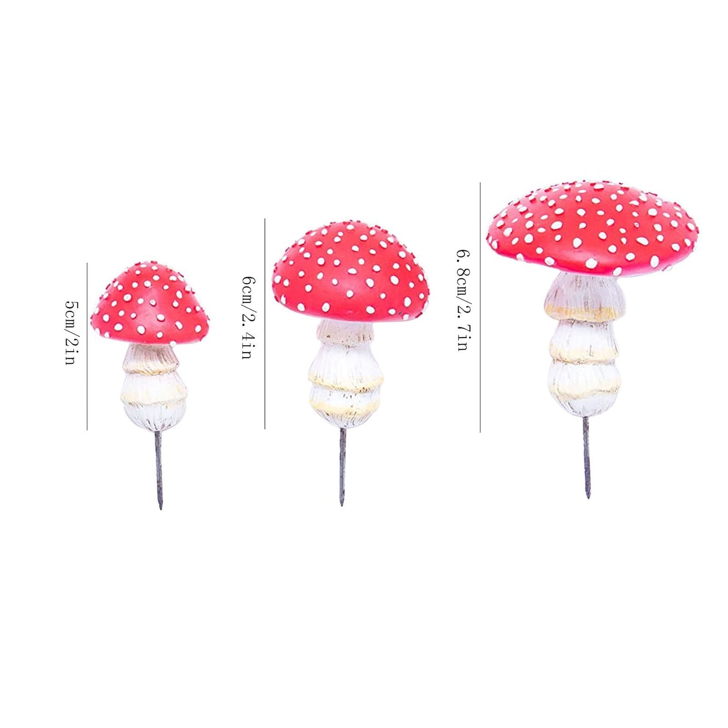 Garden Plant Luminous Mushroom Resin Ornaments PrestigePearls