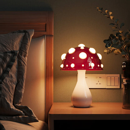 Mushroom Decorative Table Lamp Bedroom Dimming - Prestige Pearls