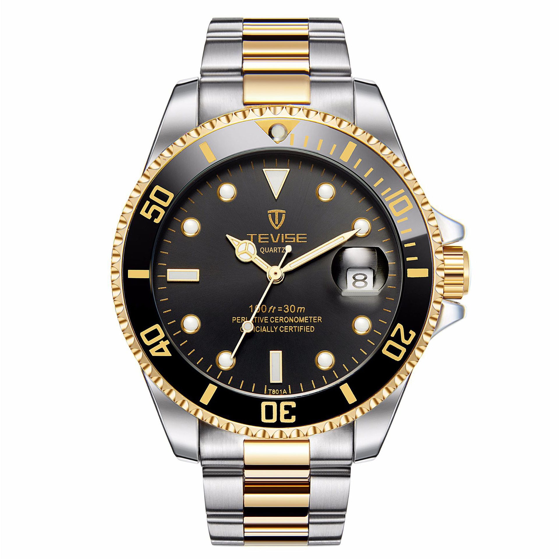 TEVISE T801A--Quartz Watch Sports Luminous PrestigePearls