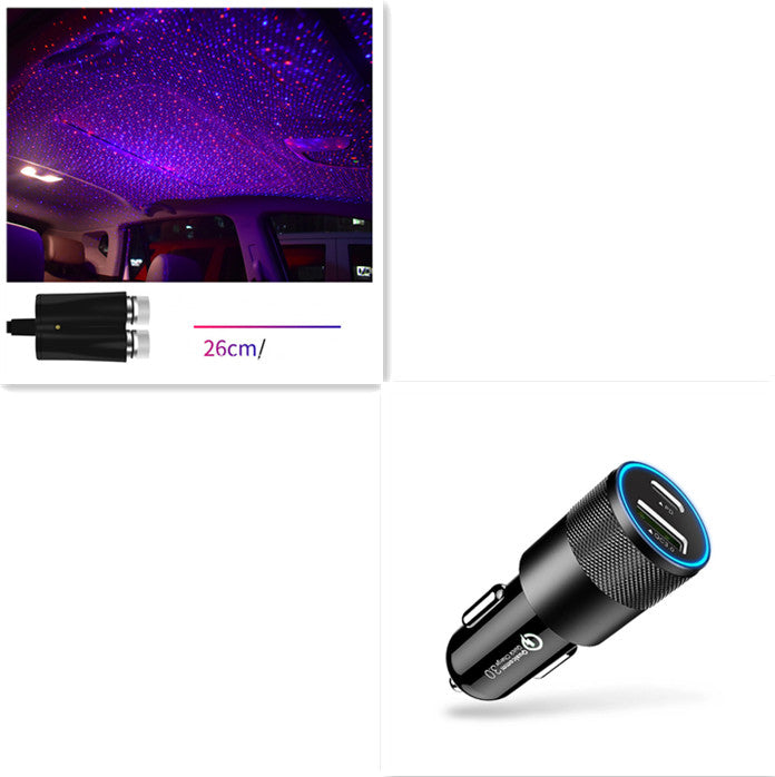 Star Light Projector Party Lights USB LED Light Interior Lighting LED Interior Car Lights Starry Sky Galaxy Night Lights - prestigepearls