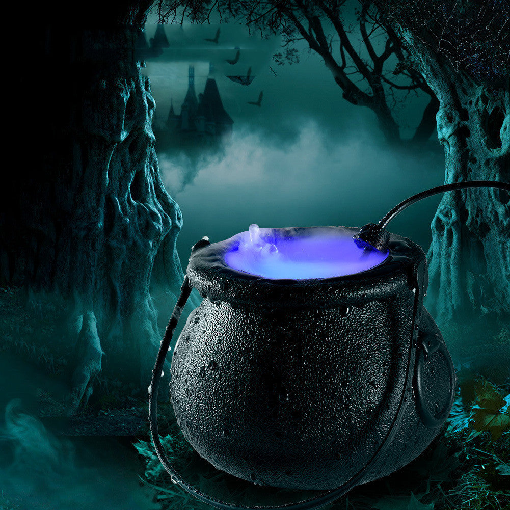 Halloween Mist Maker Indoor Fountain Horror Atmosphere Fogs Maker Small Pond Fogs Machine Atomizer Air Humidifier Holiday Decor PrestigePearls