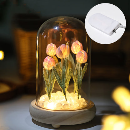 Floral Glow Night Light- Lily Of The Valley Tulip Night Light PrestigePearls