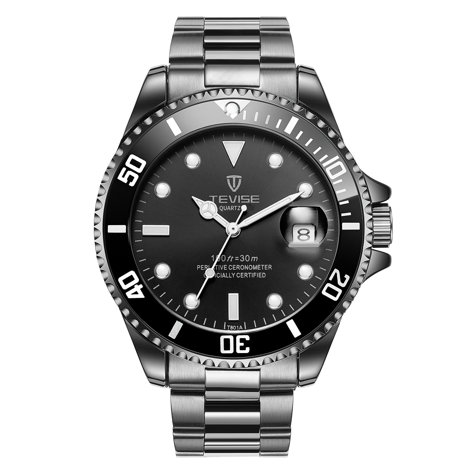 TEVISE T801A--Quartz Watch Sports Luminous PrestigePearls