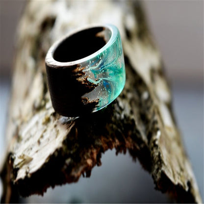 Wood Ring Characteristic Ring Resin Luminous Ring Tide PrestigePearls