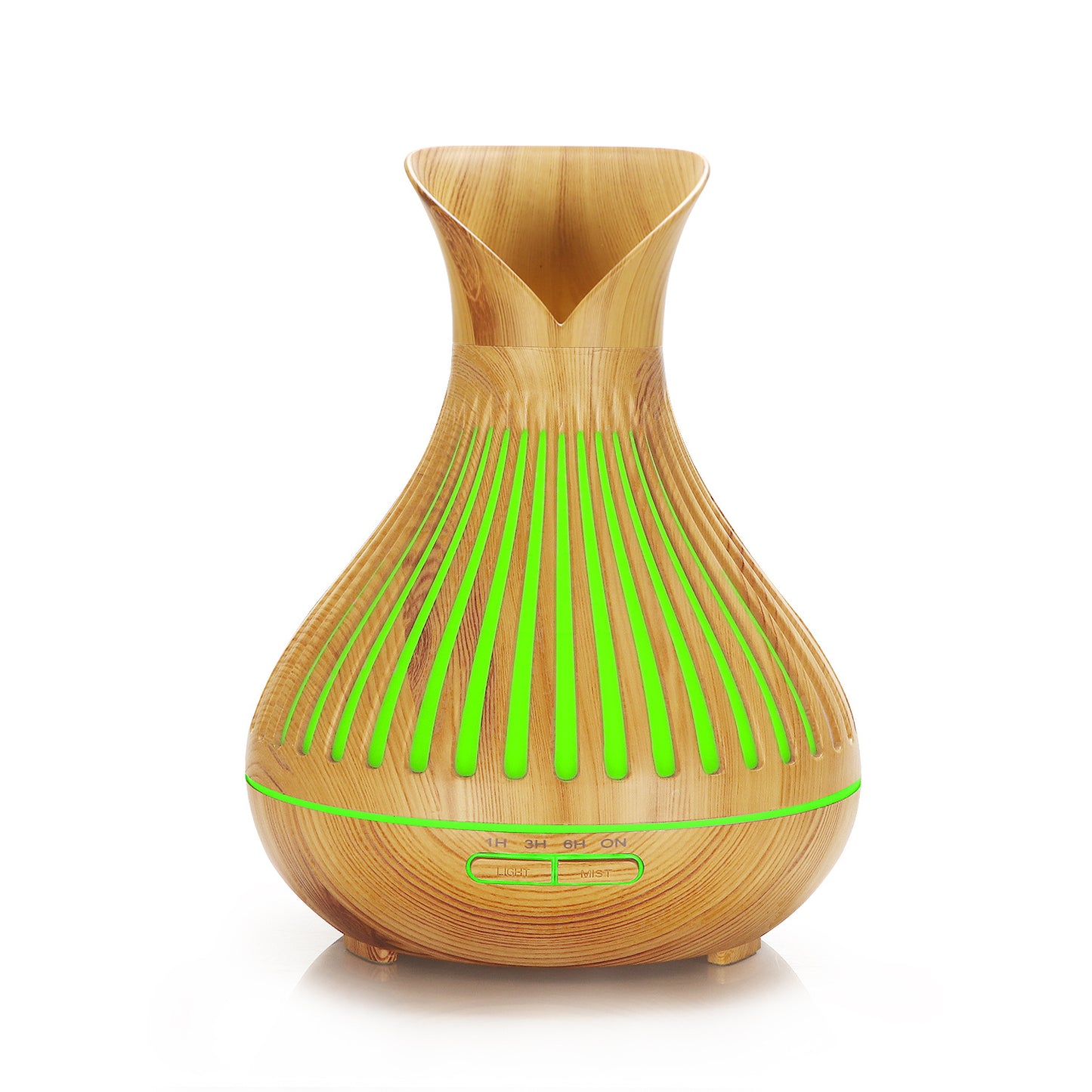 New Aroma Diffuser 500ml Wood Grain Humidifier Household Hollow Vase Humidifier - Prestige Pearls