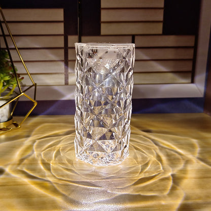 Table Lamp Lighting Rose Atmosphere Lamp Crystal Bedside Small Night Light - prestigepearls