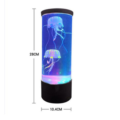 LED Jellyfish Aquarium Lamp Night Light USB Powered - prestigepearls