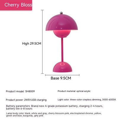 GlowBud- Rechargeable Bud Atmosphere Table Lamp Bedside Decorative Lamp PrestigePearls