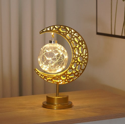 Luminova- LED Modeling Lamp Creative Personality Iron Moon star - Prestige Pearls