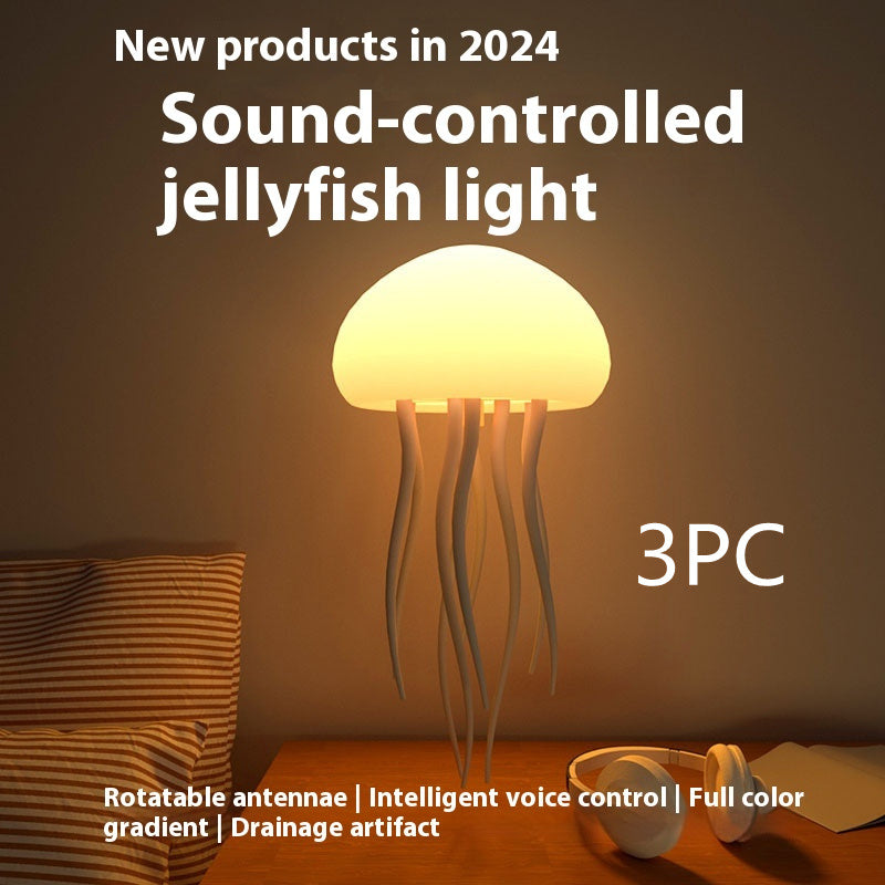 Jellyfish Mood Lamp LED Jellyfish Night Light Portable Jellyfish Lamp Jellyfish Decorations Smart Table Lamp For Bedside Desk PrestigePearls