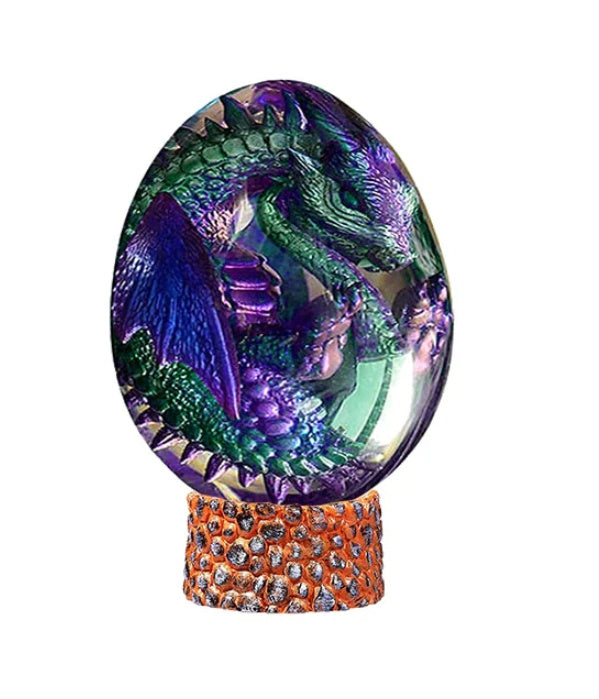 Lava Dragon Egg Desktop Decoration Dinosaur Egg Resin Crafts PrestigePearls