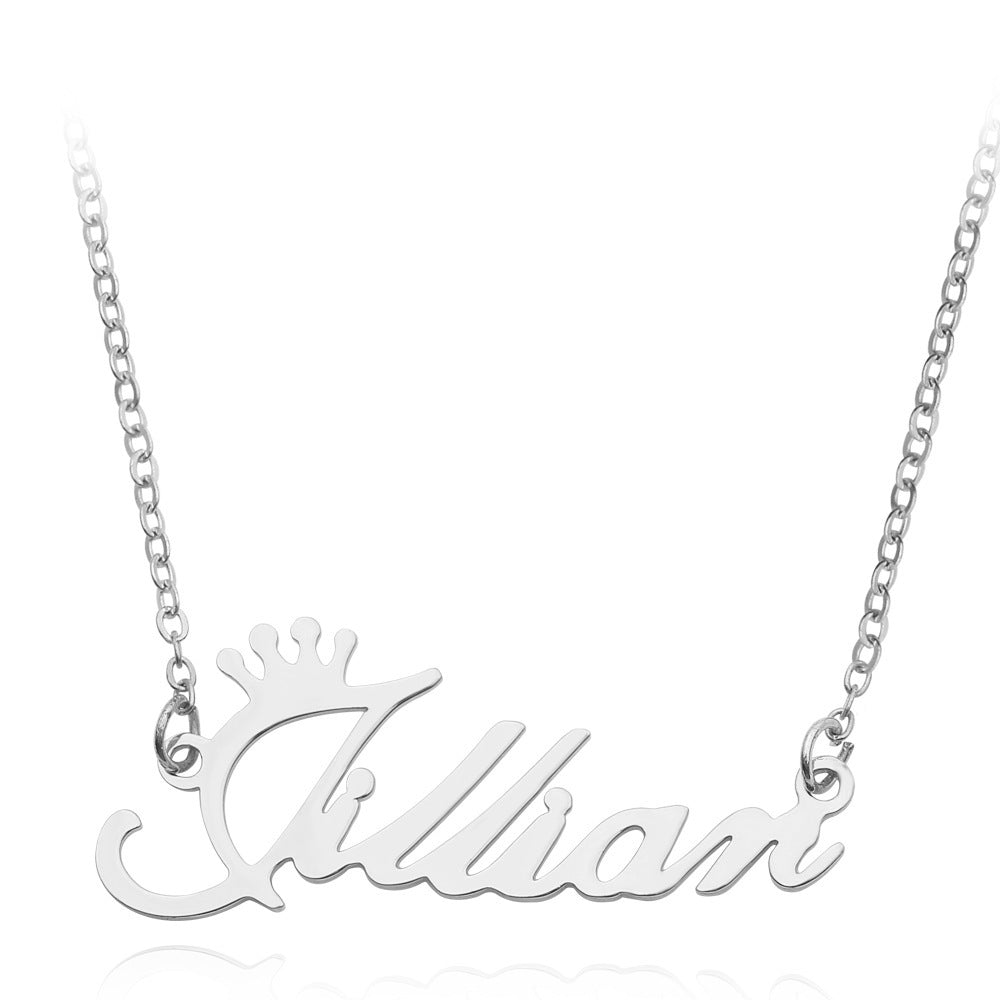 Necklace Alloy Pendant Font Fascinating Pendant Custom Name Necklace Personalized Necklace PrestigePearls