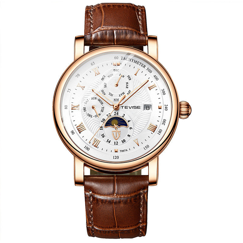 TEVISE T867A--Automatic Mechanical Tourbillon Men's Watch PrestigePearls