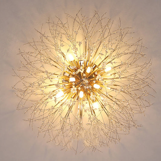 GlowDandelion- Dandelion Bedroom Crystal Ceiling Lamp PrestigePearls