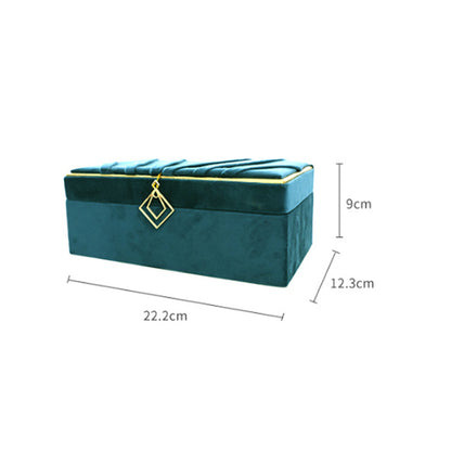 Jewelry Box Storage Box Flannel Jewelry Desktop Storage Box PrestigePearls