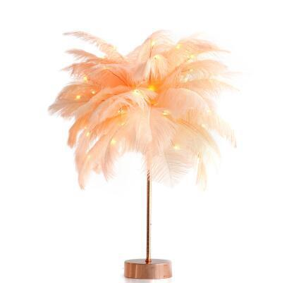 PlumeGlow-Feather Lamp Nordic Desk Lamp PrestigePearls