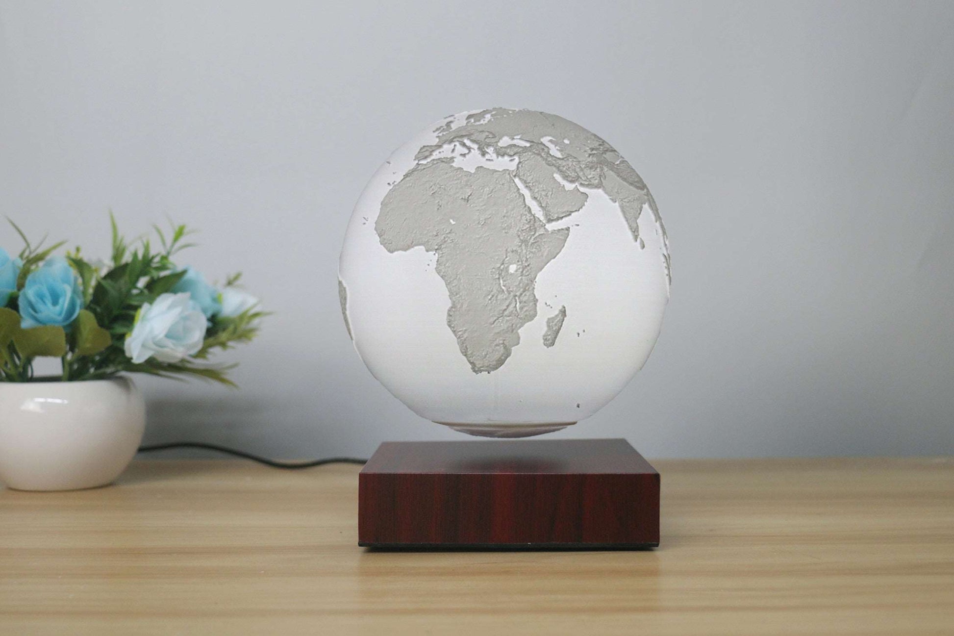 Levitating Earth Jupiter Lamp Magnetic Floating LED Night Light - prestigepearls