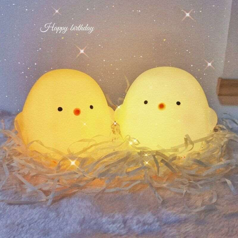 Cute Chicken Sleep Lamp USB Charging Cartoon Night Light - prestigepearls