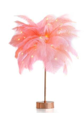 PlumeGlow-Feather Lamp Nordic Desk Lamp PrestigePearls