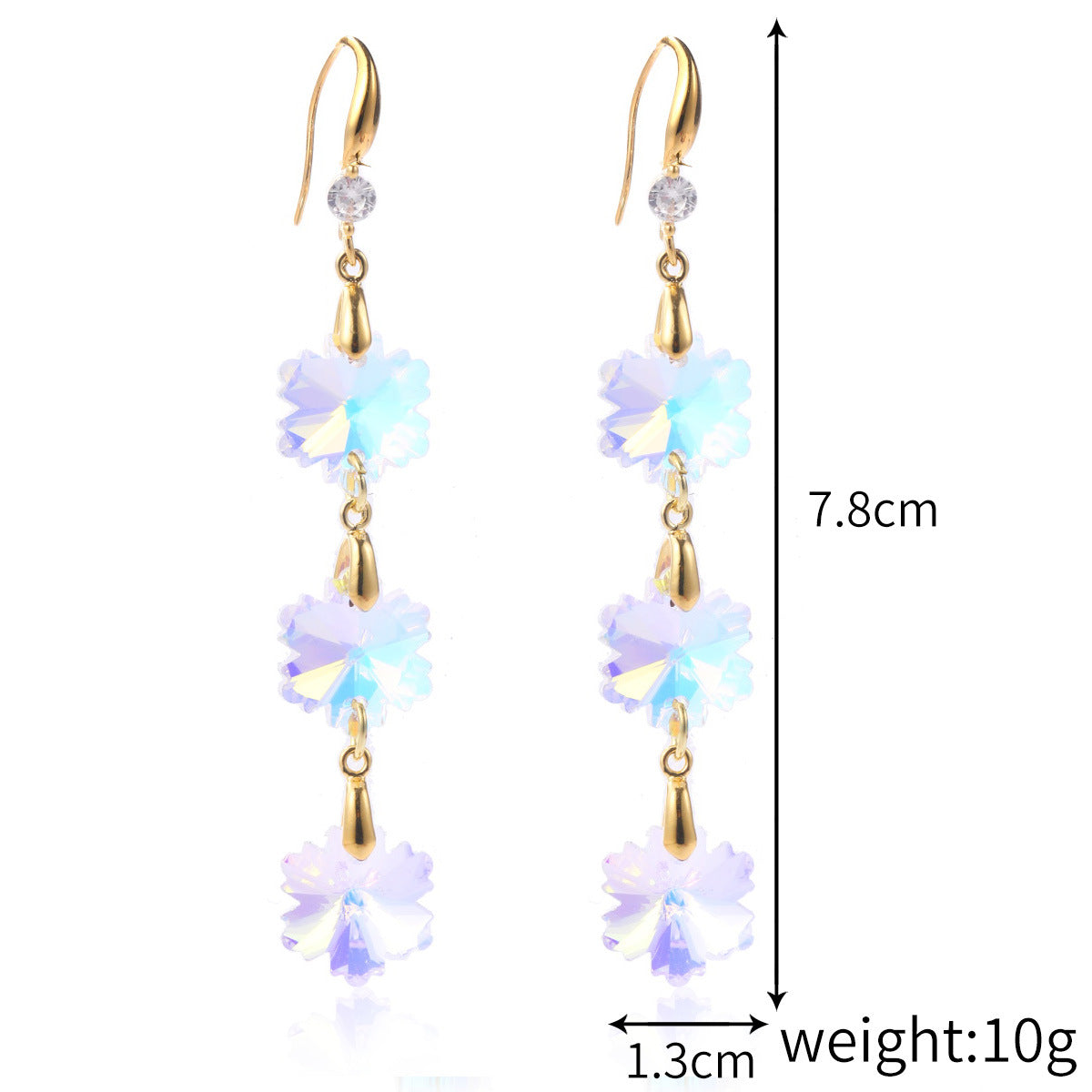 Women's Stylish Water Drop Crystal Earrings PrestigePearls