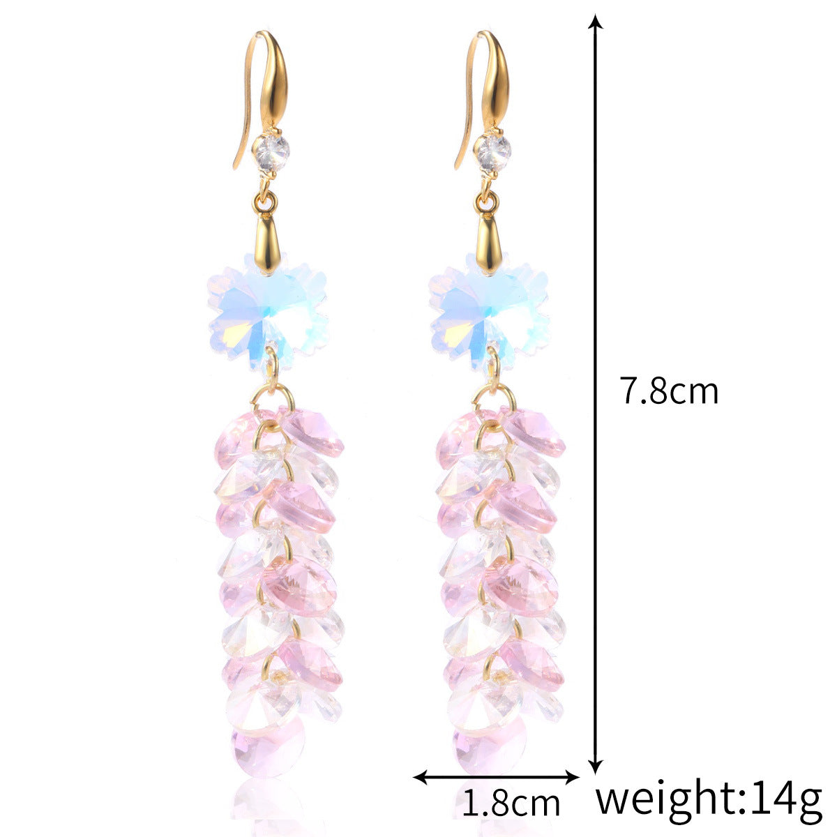 Women's Stylish Water Drop Crystal Earrings PrestigePearls