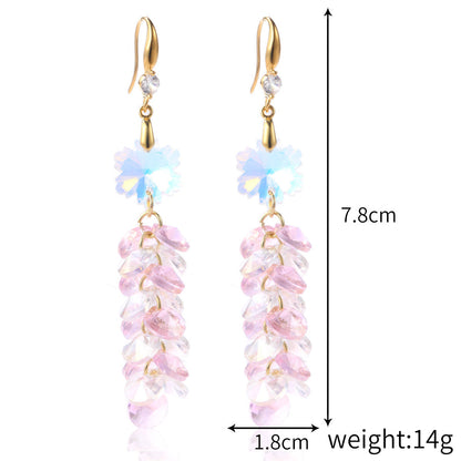 Women's Stylish Water Drop Crystal Earrings PrestigePearls