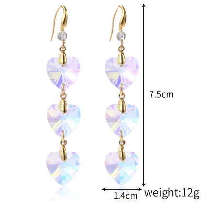 Women's Stylish Water Drop Crystal Earrings PrestigePearls