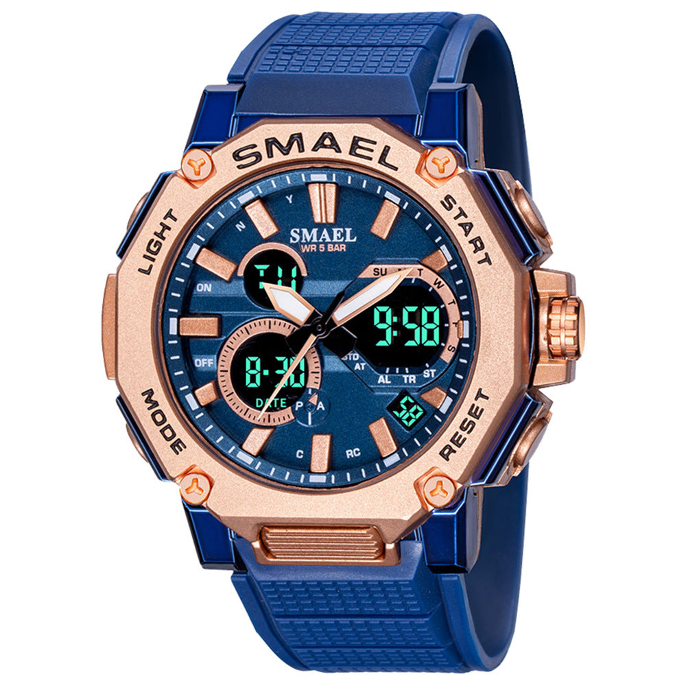 SMAEL s8047--Double Display Waterproof Luminous Sports Electronic Watch PrestigePearls