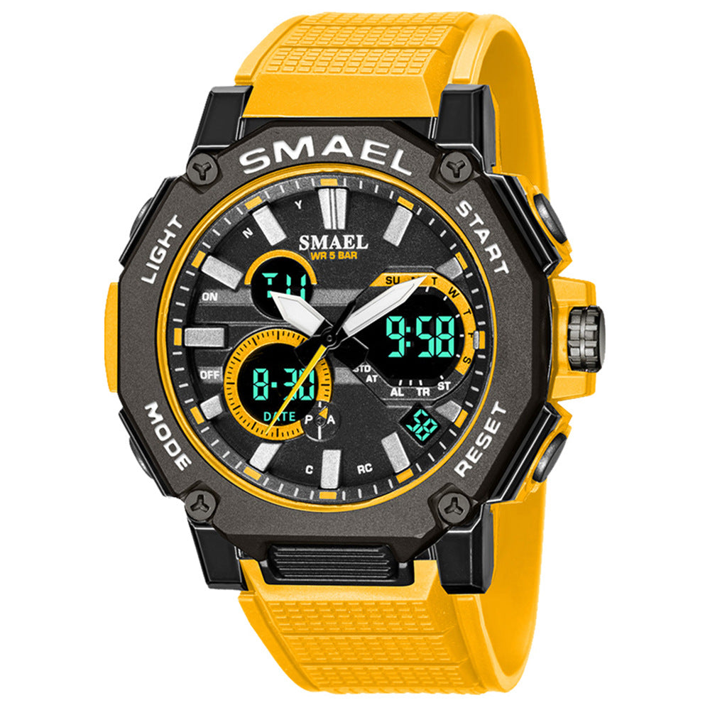 SMAEL s8047--Double Display Waterproof Luminous Sports Electronic Watch PrestigePearls