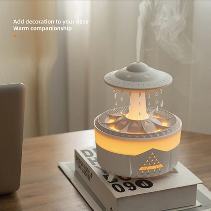 New UFO Raindrop Humidifier Water Drop Air Humidifier USB Aromatherapy Essential Oils Aroma Air Diffuser Household Mist Maker Home Decor PrestigePearls