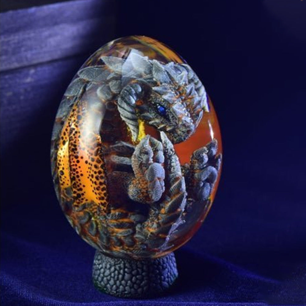 Lava Dragon Egg Desktop Decoration Dinosaur Egg Resin Crafts PrestigePearls