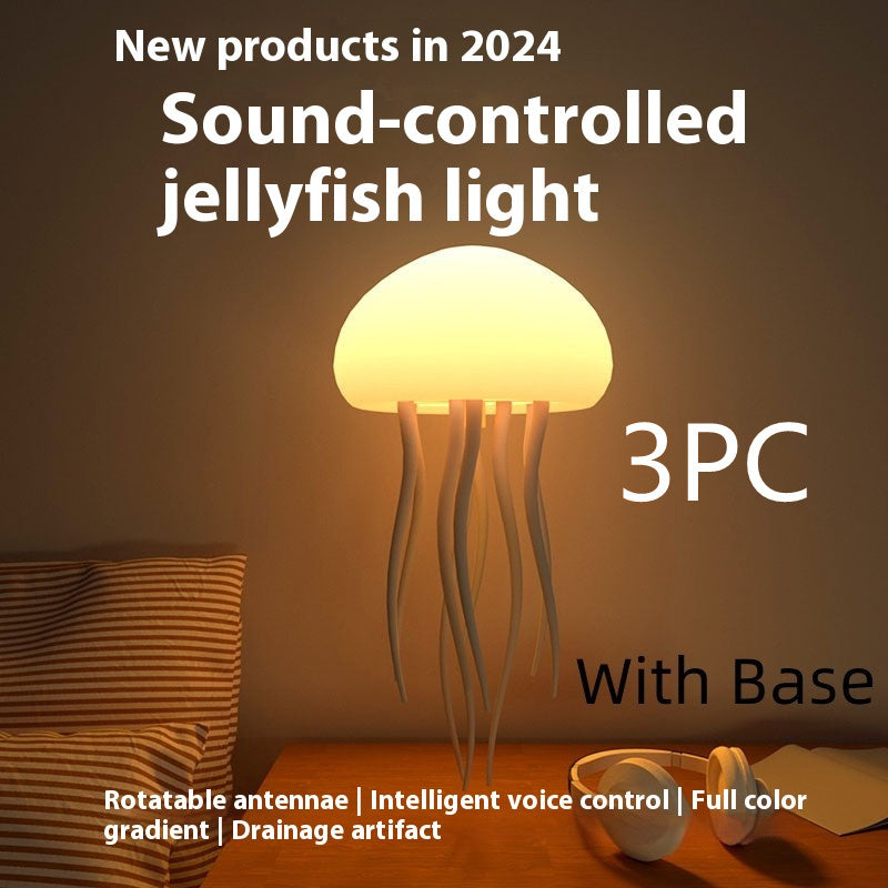 Jellyfish Mood Lamp LED Jellyfish Night Light Portable Jellyfish Lamp Jellyfish Decorations Smart Table Lamp For Bedside Desk PrestigePearls