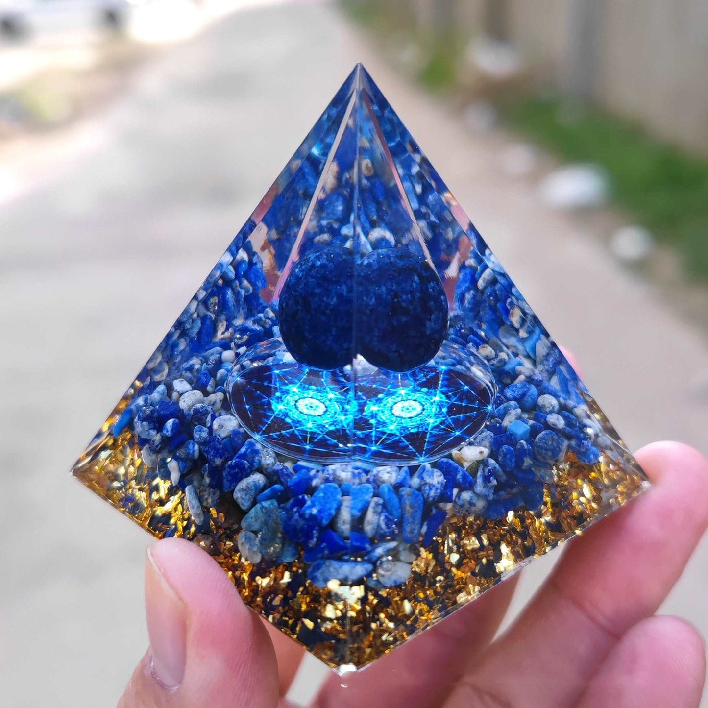 Broken Stone Pyramid Home Crafts Resin Ornaments