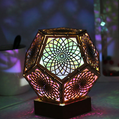 StellarGlow-Led Lantern Bohemian Star Floor Projection Lamp - Prestige Pearls