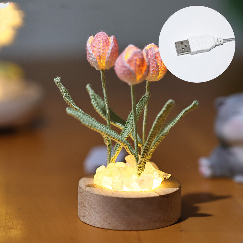 Floral Glow Night Light- Lily Of The Valley Tulip Night Light PrestigePearls