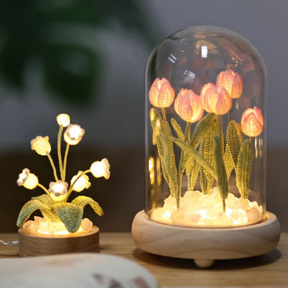 Floral Glow Night Light- Lily Of The Valley Tulip Night Light PrestigePearls