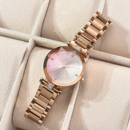 Fashion Symphony Face Waterproof Women's Watch Quartz Steel Band Student Women's Watch PrestigePearls