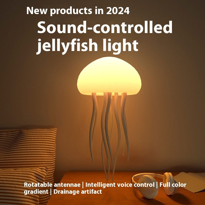 Jellyfish Mood Lamp LED Jellyfish Night Light Portable Jellyfish Lamp Jellyfish Decorations Smart Table Lamp For Bedside Desk PrestigePearls