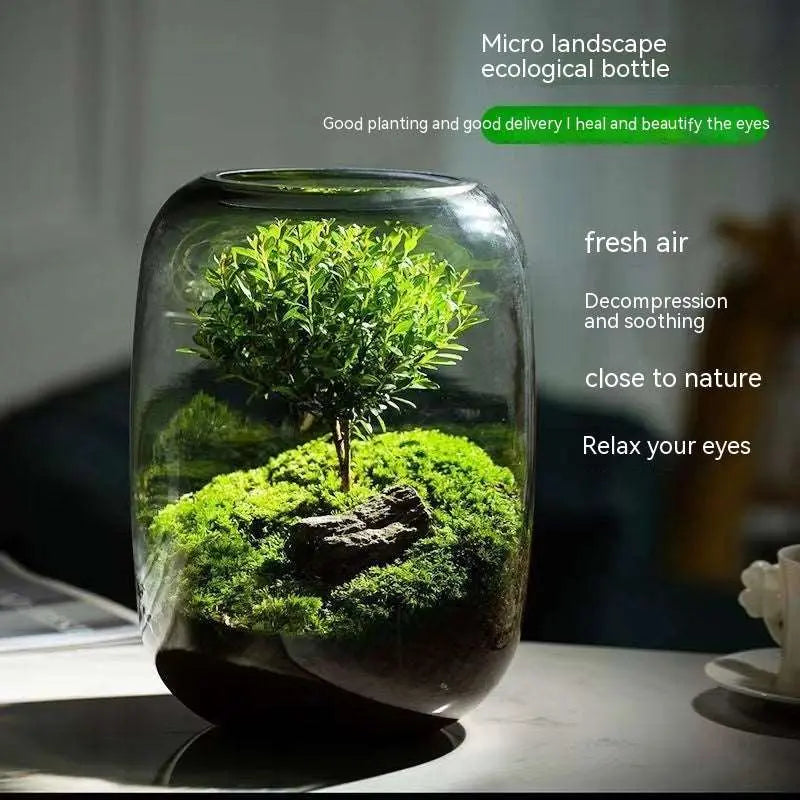 ArborGlow-Moss Micro Landscape Tree Of Life Desktop Glass Flower Container