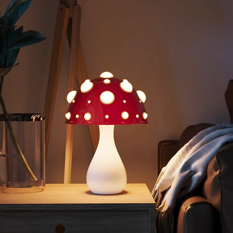 Mushroom Decorative Table Lamp Bedroom Dimming - Prestige Pearls