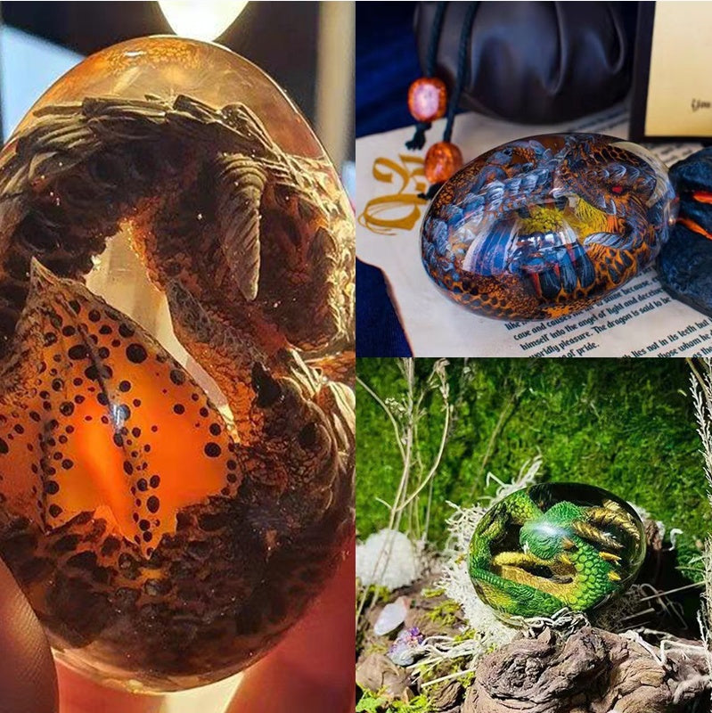 Lava Dragon Egg Desktop Decoration Dinosaur Egg Resin Crafts PrestigePearls