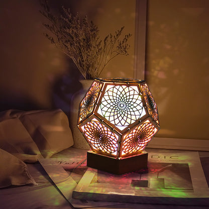 StellarGlow-Led Lantern Bohemian Star Floor Projection Lamp - Prestige Pearls