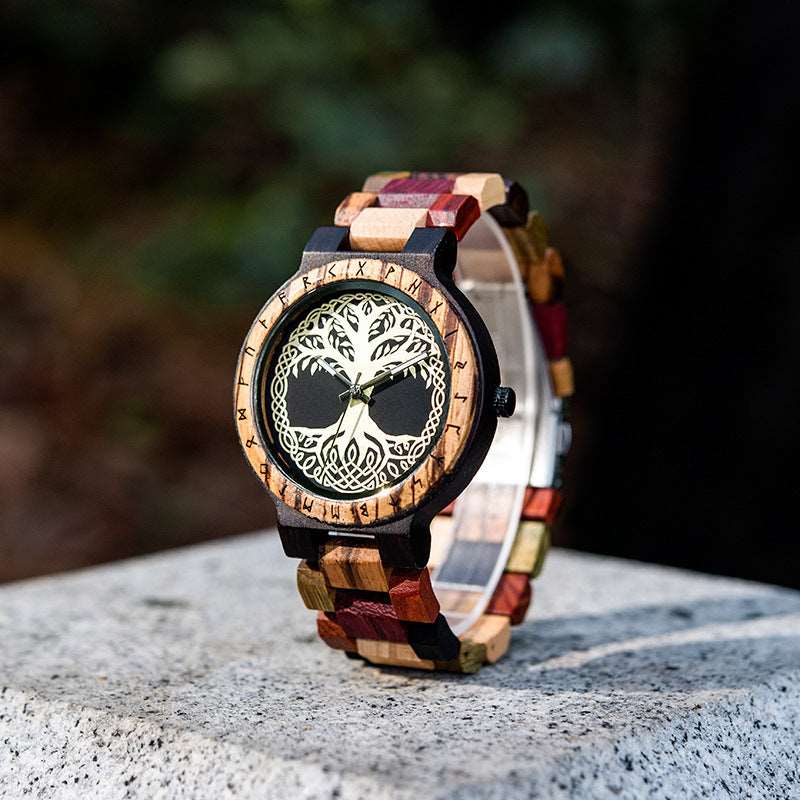 BOBO BIRD T094--Creative Men's Wooden Quartz Watch