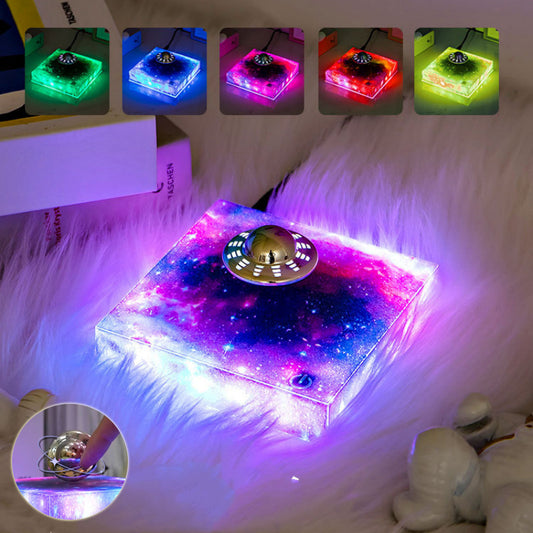 Levitating UFO Color Galaxy Lamp Magnetic Suspension UFO Star Light Creative Gift Decoration Home Decor PrestigePearls