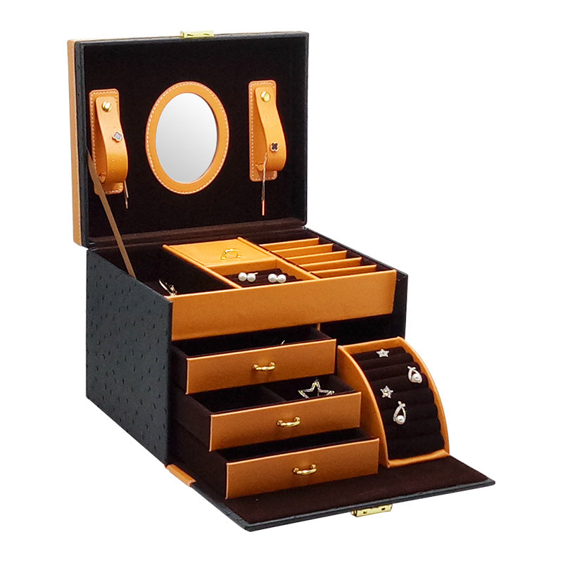 Leather Jewelry Storage Drawer High-end Jewelry Box PrestigePearls