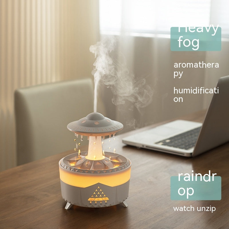 New UFO Raindrop Humidifier Water Drop Air Humidifier USB Aromatherapy Essential Oils Aroma Air Diffuser Household Mist Maker Home Decor PrestigePearls