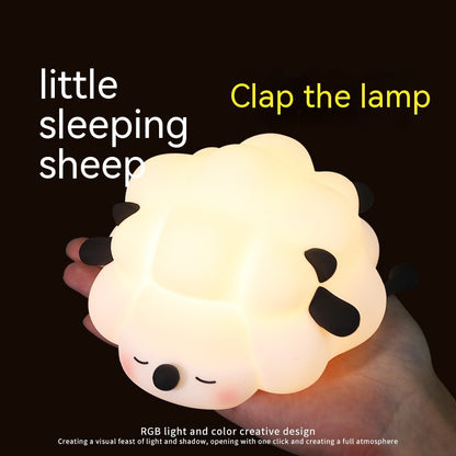 Sheep Silicone Pat Little Night Light Lovely Bedroom - prestigepearls