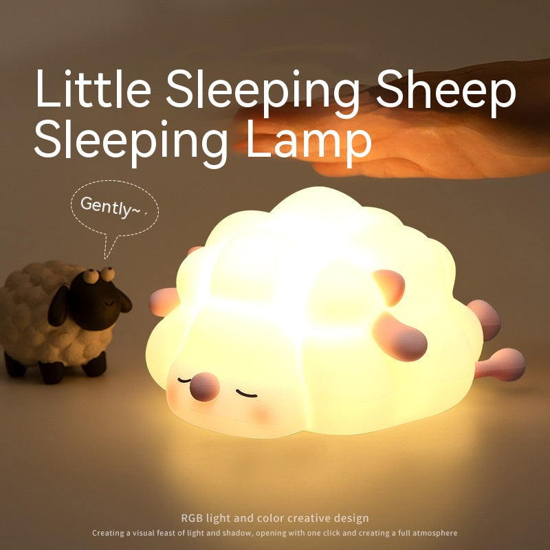 Sheep Silicone Pat Little Night Light Lovely Bedroom - prestigepearls